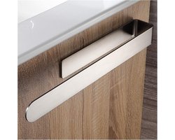 Gigicial Handdoekhouder Van Roestvrij Staal - Handdoekhouder Zonder Boren - U-Vormig & Ruimtebesparend Ontwerp - 1 - Badkamer & Naast Wastafel, Zilver