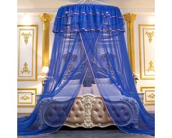 Gigicial Klamboe Voor Bed - Bedhemel Voor Meisjes - Romantische Blauwe Bedgordijnen Voor Tweepersoons Bedtent Met Opening - 1 Stuks - Slaapkamer Luxe Hemelbed Voor Meisjeskamer In Hemelsblauw