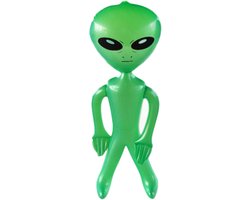 Gigicial Opblaasbare Alien - Opblaasbare Aliens - Heldere Print En Levendige Kleuren Voor Halloween Decoratie - 1 Stuk-90cm - Geschikt Voor Reclamepromotie En Feesten In Het Groen