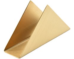 Gigicial Servethouder - Gouden Servethouder - Driehoekig Geborsteld Roestvrij Staal Modern Design - 1 - Voor Eettafel En Aanrecht In Goud