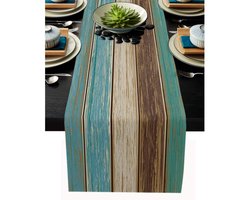 Gigicial Westerse Tafelloper - Zuidwestelijke Tafelloper - Meerkleurig Streepdesign En Lange Vorm Voor Moderne Eettafel - 1 Stuk - Thuisgebruik En Restaurants Grijs/Zwart/Wit