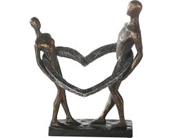 Gilde Design Sculpture Beeld Connected  Polyresin - 31 cm hoog