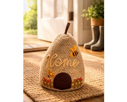 Gilde Handwerk - Bijenkorf - Home - Deurstopper - Beige - 18 x 20 x 26 cm