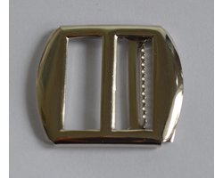 Gilet-gesp zilverkleurig metaal, binnenbreedte 2 cm