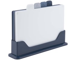 Gimex - Snijplankenset - 4 Snijplanken - Inclusief houder - Anti-slip