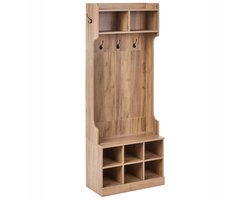 GINDAGAI - Schoenenkast - Lichtbruin - Hout
