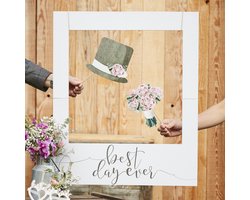 Ginger Ray Fotoframe 'Best Day Ever' 80 x 62 cm - karton