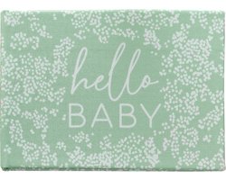 Ginger Ray - Hello Baby stoffen fotoalbum – floral Hello baby - 24 pagina's