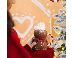 Gingerbread mok - gingerbread man mug - kerst mok - kerst decoratie - peperkoek - leuke mok - cadeau