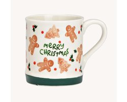Gingerbread mok Merry Christmas, groen, (B/H/D) 13x10x8cm, 350ml