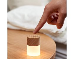 Gingko Lemelia Light Nachtlampje - Oplaadbaar - Essenhout