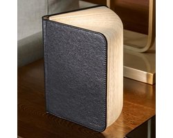 Gingko Mini Smart LED Book Light Black Leather
