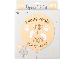 Gipsafdruk set baby - Baby Handafdruk & Voetafdruk Set - Kraamcadeau - Babyshower Cadeau - Vereeuwig de hand en/of voetafdruk van je kindje in gips