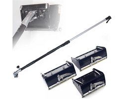 Gipsplaten Afwerking Gereedschap - Stukadoors Machine - Gladde Muur Oppervlakken - Verstelbare Telescoopstang - 98-160 cm - Zilver