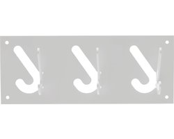 Gispen 1x3 - Kapstok - Zilver - 30 cm breed