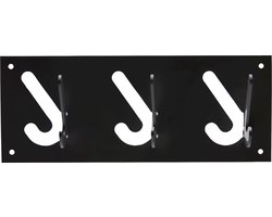 Gispen 1x3 - Kapstok - Zwart - 30 cm breed