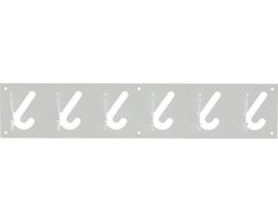 Gispen 1x6 - Kapstok - Zilver - 60 cm breed