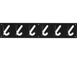 Gispen 1x6 - Kapstok - Zwart - 60 cm breed
