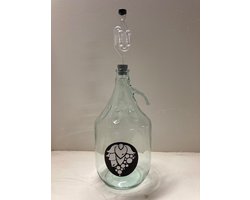 gistingsfles 5 liter met stop en waterslot