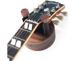 Gitaar Muurbeugel voor elektrische en akoestische gitaren - Massief Walnoot Hout