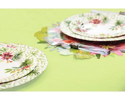 Givi Italia Tafelkleed op rol - papier - mint groen - rechthoekig - 120cm x 5m - Feest/bruiloft tafelkleden