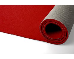 GJ Floors - Luxe Loper Dallas - Rood - 10 x 1 m - Herbruikbaar - Beste Kwaliteit , Bruiloft, Event
