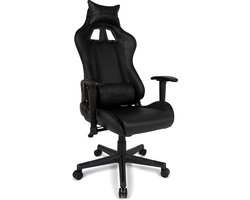 Gladiator Esports Gamestoel - Verstelbare Arm- en Rugleuning - 160° Kanteling - In Hoogte Verstelbaar - Zwart