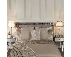 Glamour Gewatteerd Pailletten Fluwelen Dekbedovertrek - Super Kingsize Bed