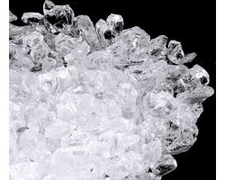 Glas decoratie steentjes - Glazen stenen voor interieur - 4 tot 10 mm - 1 KG