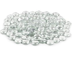 Glas Kiezels - Decoratie Stenen - Vaas Vulling - Hoge Transparantie - 5 Pond Zak - Helder