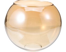 Glas Spherical Lampshade - Duidelijke Glas Globes voor Lamp - E27 Vervangingsglas - Plafondlampen - Tafel- en Vloerlampen - 15cm Diameter - Amber