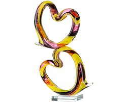 GlasArt Sculptuur Harten Corazon – Handgemaakt Glaskunstwerk vol Kleur en Emotie