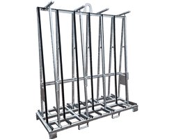 Glasbok Gegalvaniseerd 2180x900x2435 incl 4 veerspanlatten bewerken