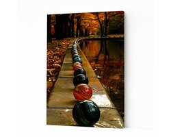 Glasbol muurdecoratie - Kunstobject - Woondecoratie - 40x60 cm