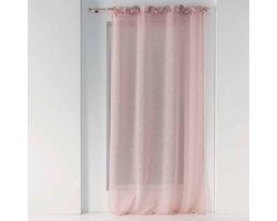 Glasgordijn met Strikjes 140 x 240 cm Callas Roze
