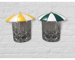 Glasparasol – Set van 4 Stuks – Anti-Wespen Parasolletjes voor op je Glas- Houd Wespen / ongedierte / vliegen uit je Drankje!