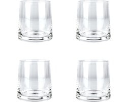 Glasrijk® Waterglazen - Set van 4 - 250 ml - Drinkglazen - Luxe Drinkglazen - Whiskey Glazen - Waterglas - Wijnglazen - Wijnglazen witte wijn - Wijnglazen zonder voet