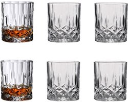 Glasrijk® Whiskey glazen - 310ml - 6 stuks - Luxe Drinkglazen - Whiskeyglazen - Cocktail Glazen - Waterglazen - Drinkglazen