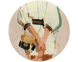 Glasschilderij Italiaanse looks - Ø 50 - Glas - REINDERS