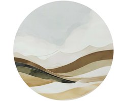 Glasschilderij Neutrale natuur - Ø 70 - Glas - REINDERS