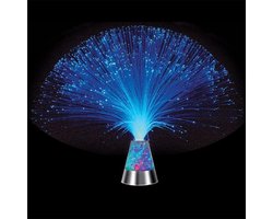 Glasvezel LED Nachtlamp - Kleurveranderend - USB/Batterij Aangedreven - Romantische Kristallen Decoratie - Voor Slaapkamer & Woonkamer