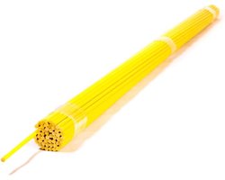 Glasvezel Staven - Stevige Stokken - Planten Ondersteunen - Lichtgewicht & Stabiel - 200cm Lengte 8mm - Geel