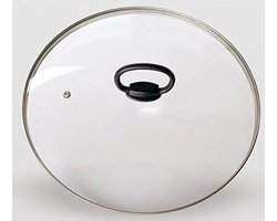 Glazen Deksel - Kookpan Deksel - Koken Zonder Knoeien - Inklapbare Handgreep - 20 cm - Zilver