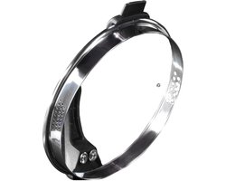 Glazen Deksel - Pan Deksel - Water Afgieten - Geïntegreerde Zeef - 28 cm - Zwart