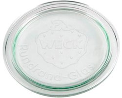 Glazen deksel voor weckpot ø 60 mm 1 eenheid|Glass lid for 60mm ø preserving jar 1 unit|Couvercle en verre pour bocal à conserves ø 60 mm 1 unité