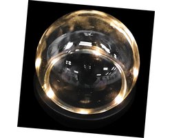 Glazen Displaykoepel - Decoratieve Stolp - Huis Decoratie - Met Led-licht - 11x1 cm - Transparant