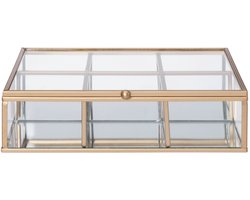 Glazen doos met compartimenten GEMMY