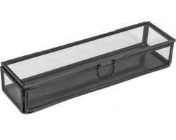 Glazen doosje met deksel