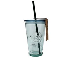 Glazen Drinkbeker - Iced Coffee Cup - Koude Dranken Genieten - Gerecycled Glas Materiaal - 16 oz - Transparant