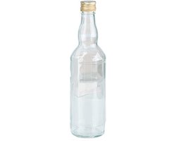 Glazen fles met schroefdop van 500 ml - Weckflessen - Waterflessen - Olie flessen - bewaarfles - flessen